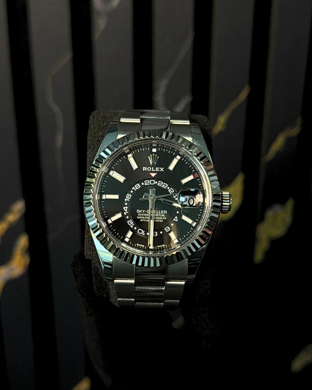 2020 Rolex Sky-Dweller Black Dial 326934 (Oyster)