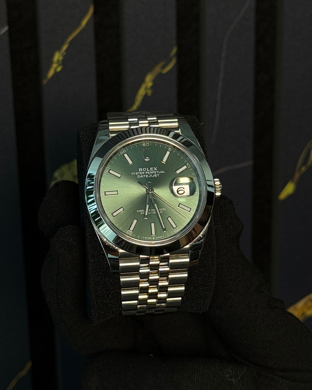 2022 Rolex Datejust 41 Mint Green Dial 126300 (Jubilee)